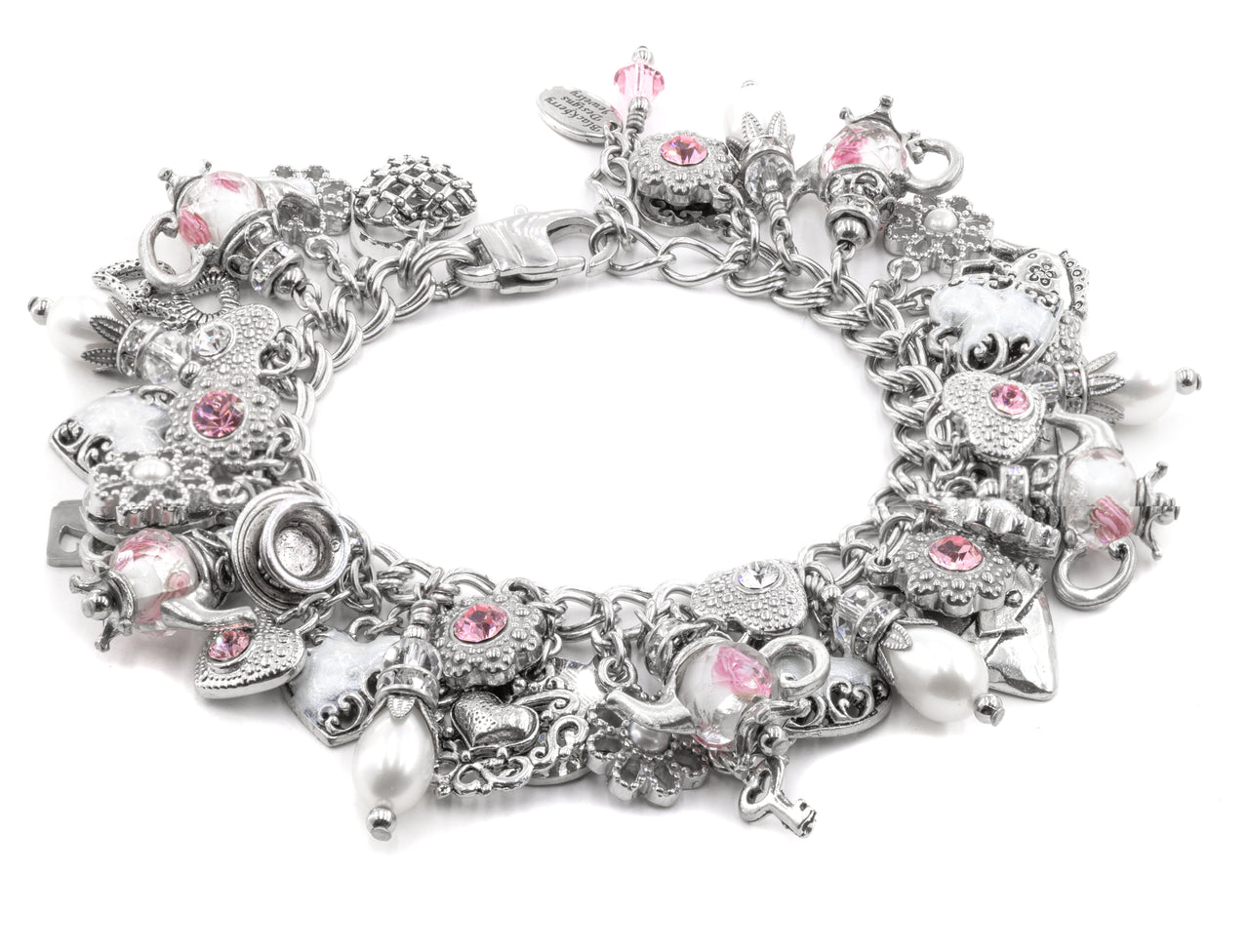 Vintage Teapot charm Bracelet