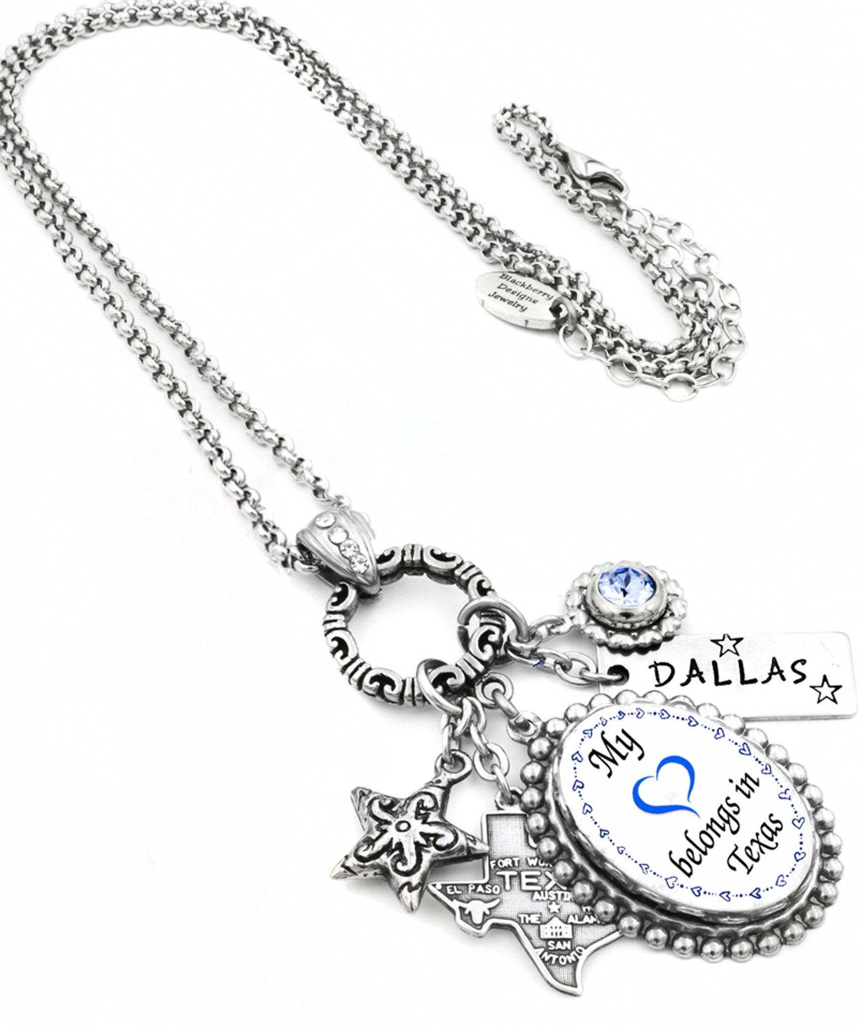 texas state necklace, I love Texas