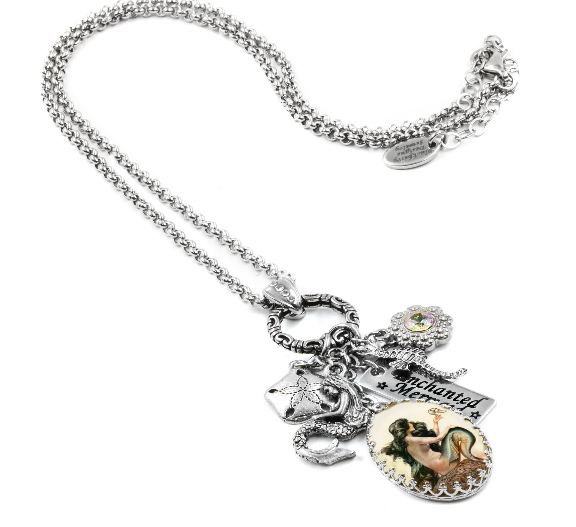 vintage mermaid pendant