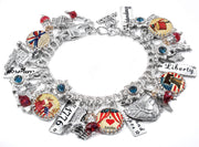 america charm bracelet flag jewelry