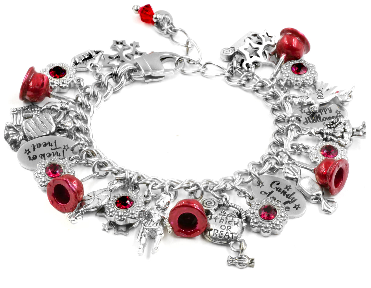 Candy Apple Charm Bracelet