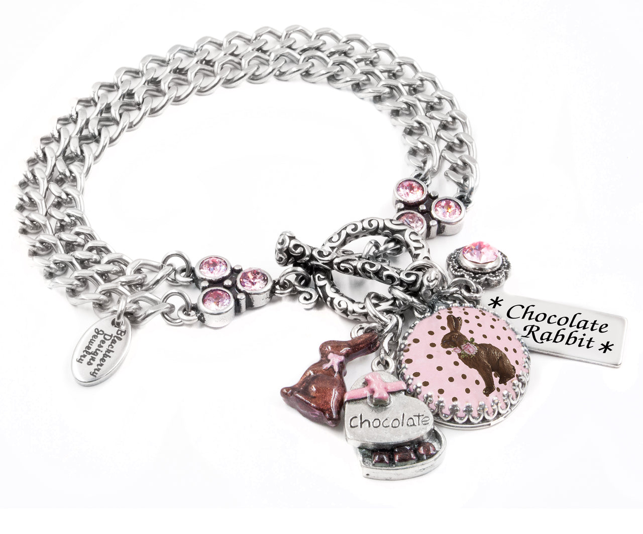 Chocolate Rabbit Charm Bracelet