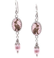 chocolate easter bunny earrings