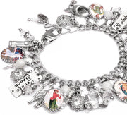 left view of golf charm bracelet