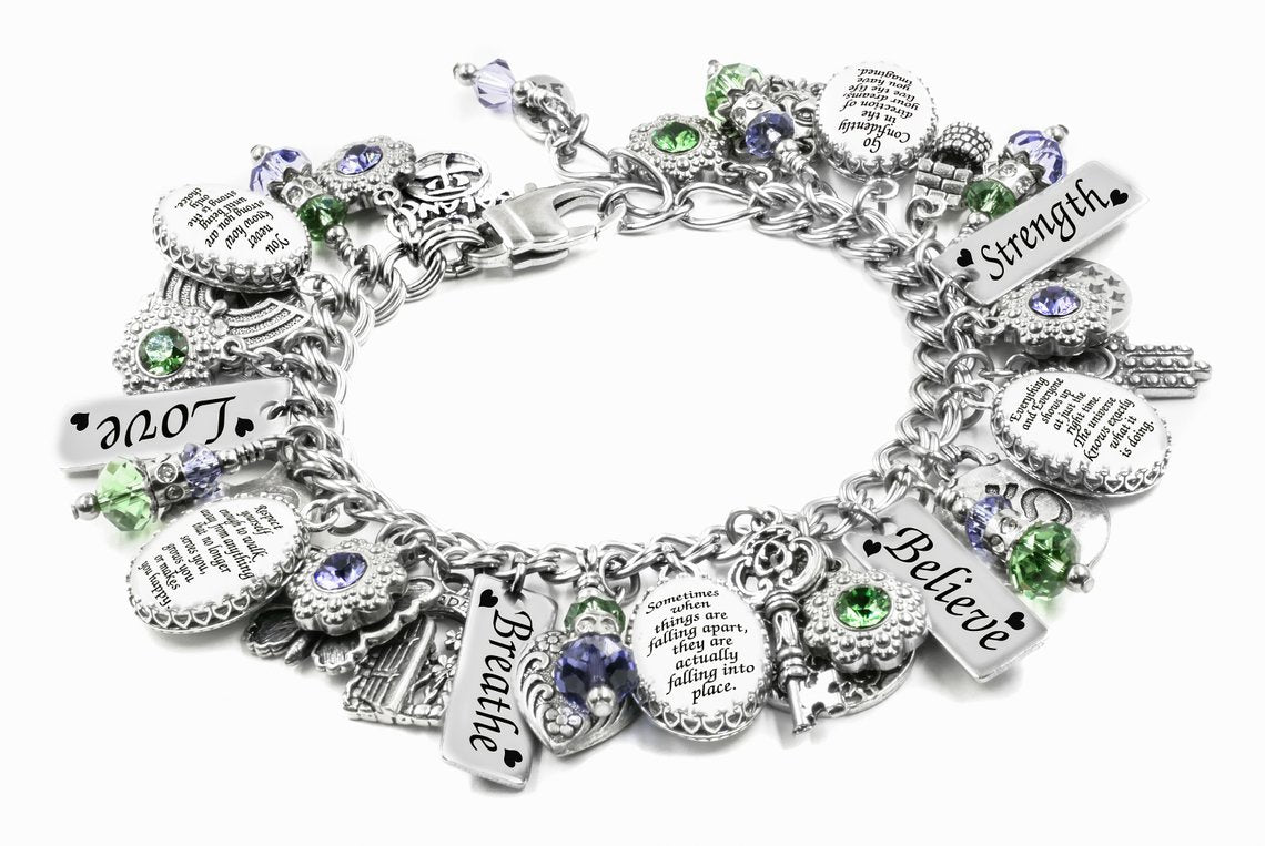 Great Quotes Charm Bracelet