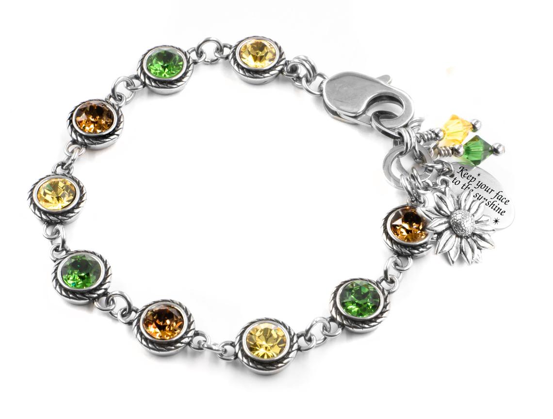sunflower bracelet
