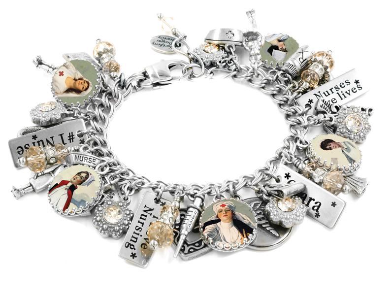 nurse charm bracelet