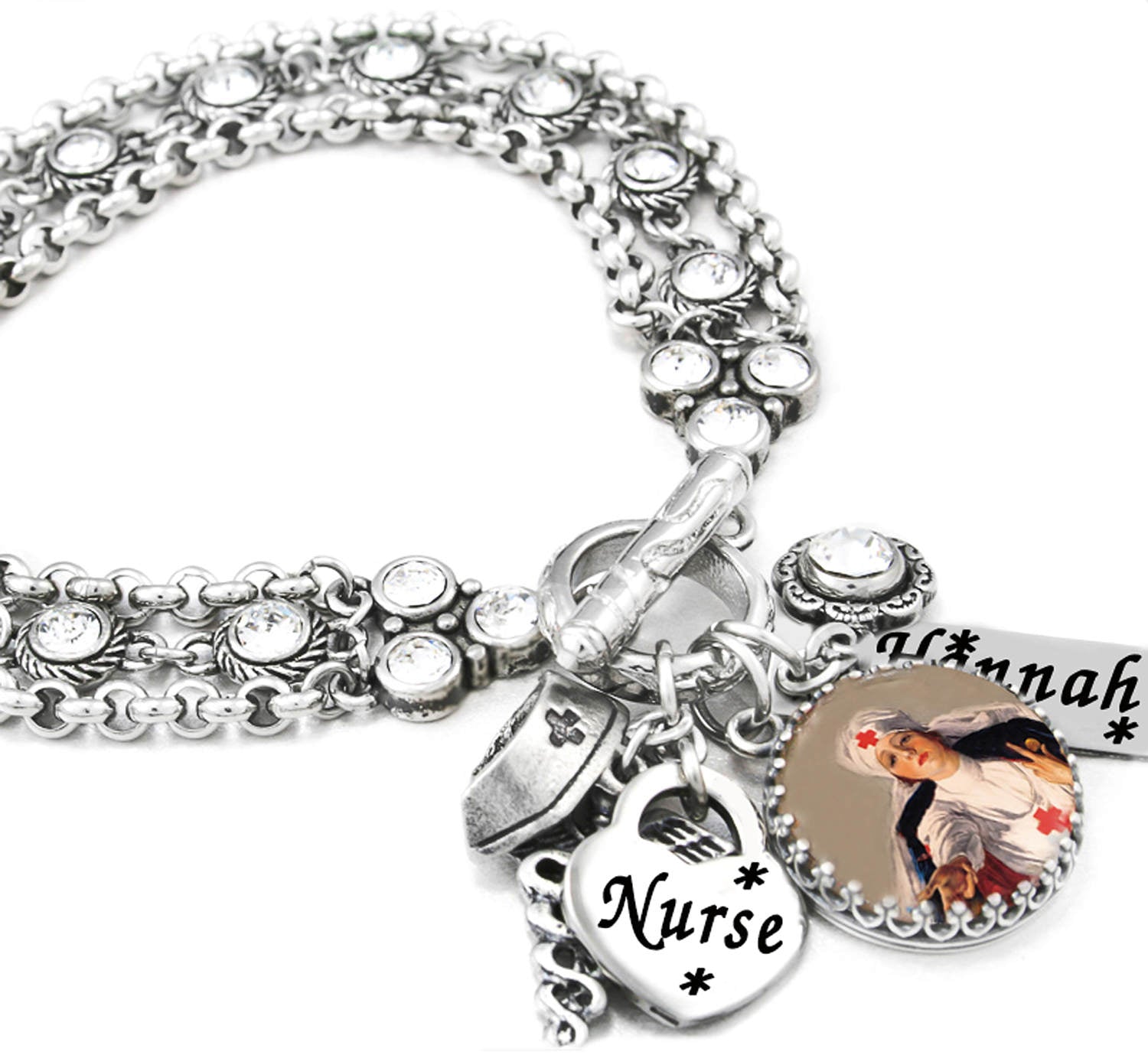 nurse charm bracelet