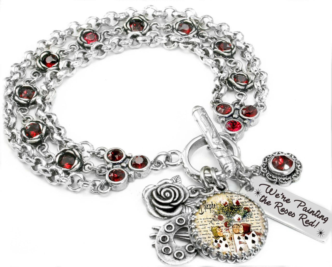 alice in wonderland painting the roses red Bracelet