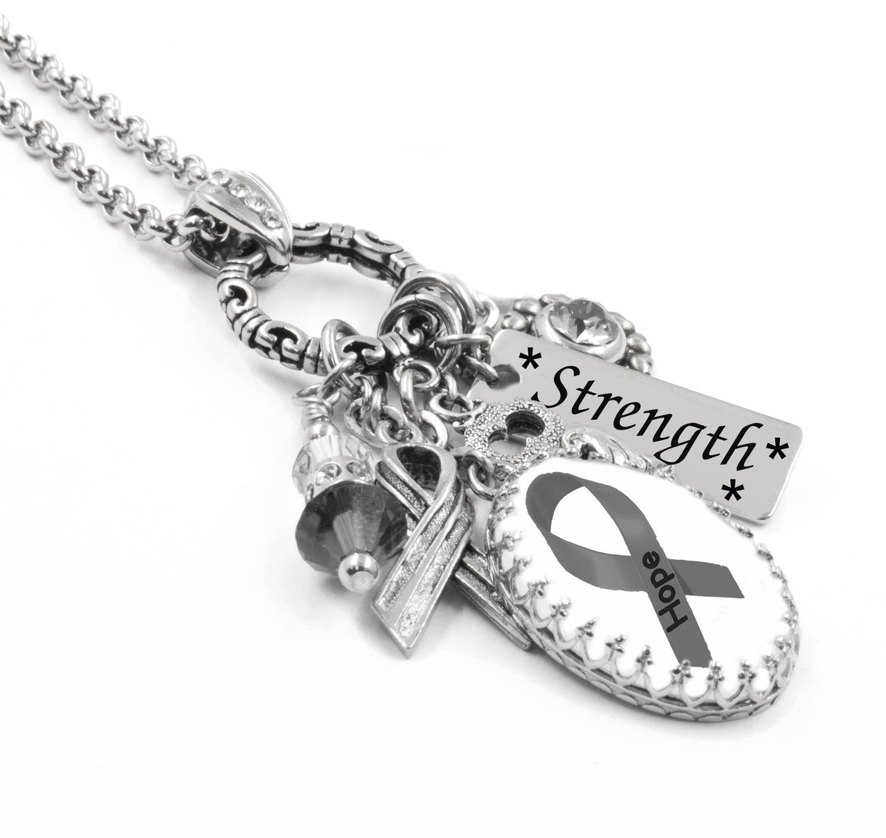 Brain Cancer Awareness Necklace