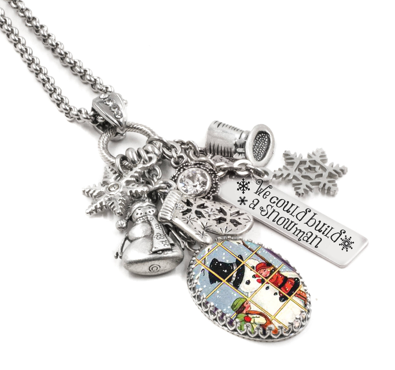 snowman necklace
