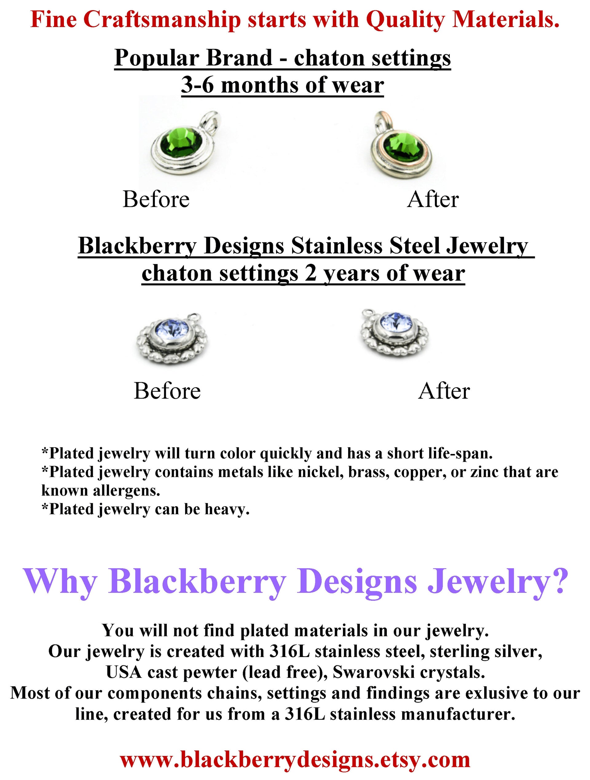 quality explanation for grandmother birthstone necklace