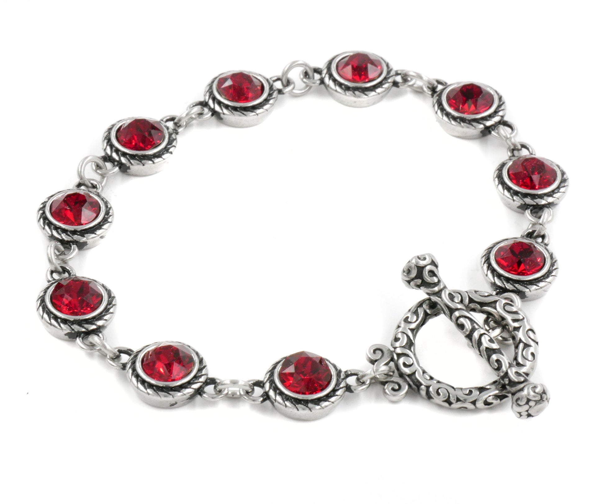 crystal birthstone bracelet