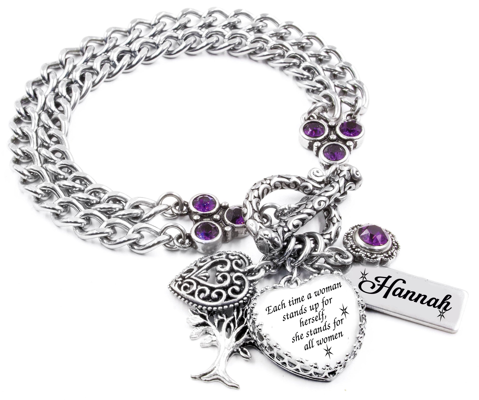 women quote bracelet empowering