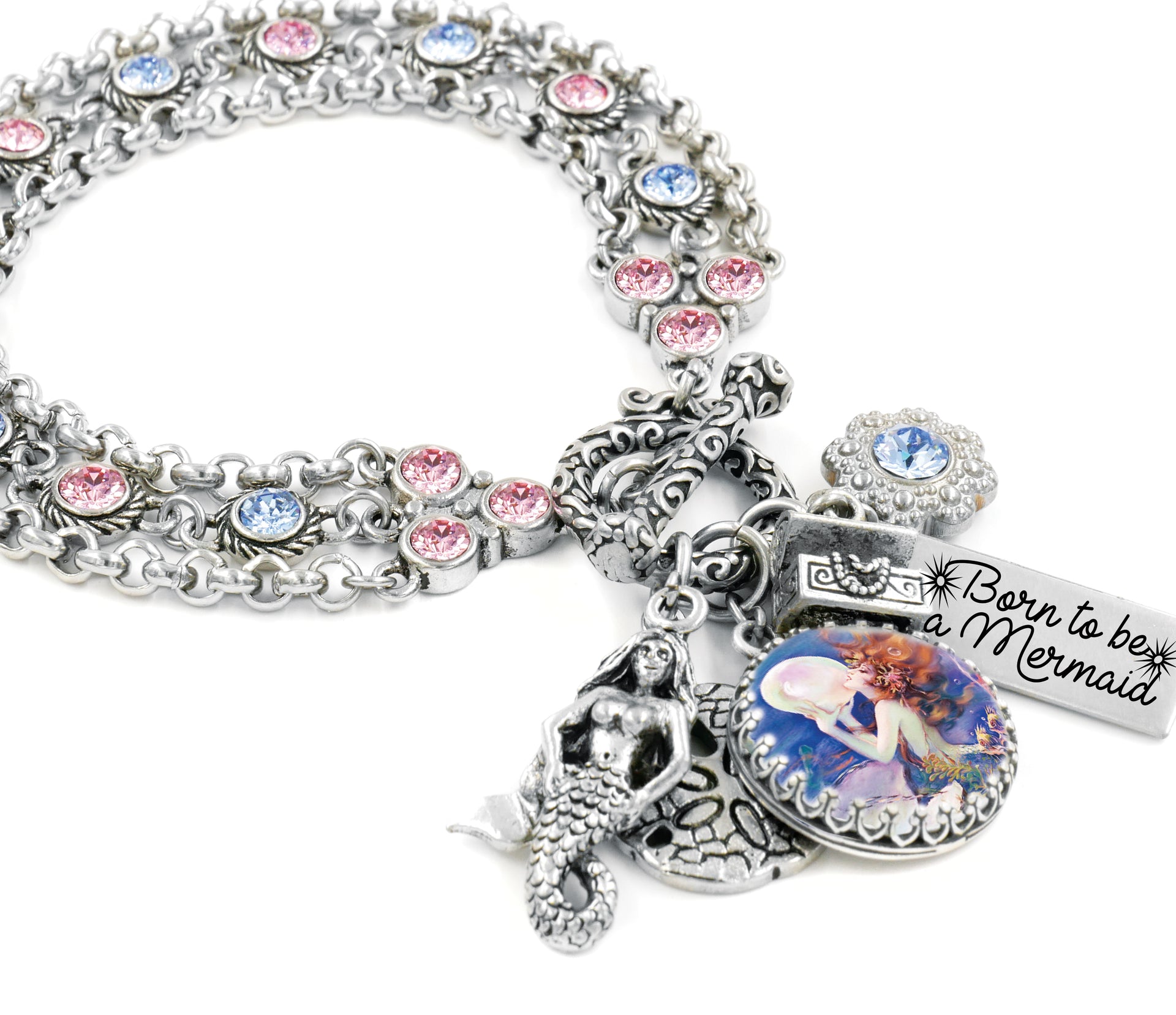 purple mermaid bracelet