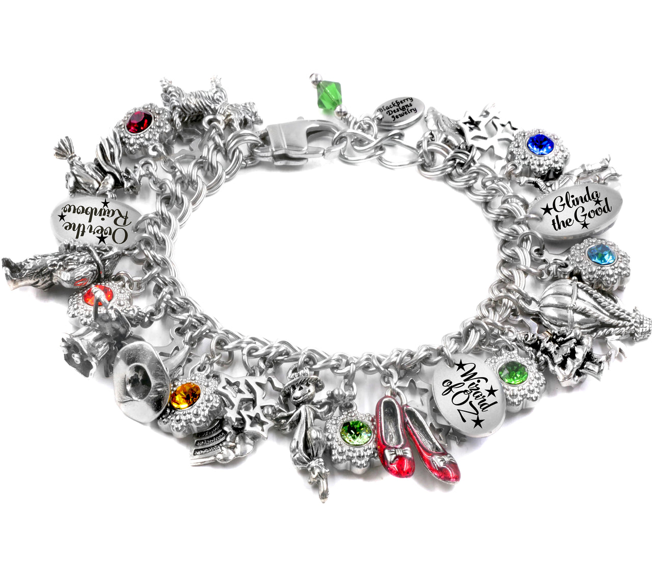 Silver Wizard of OZ Charm Bracelet