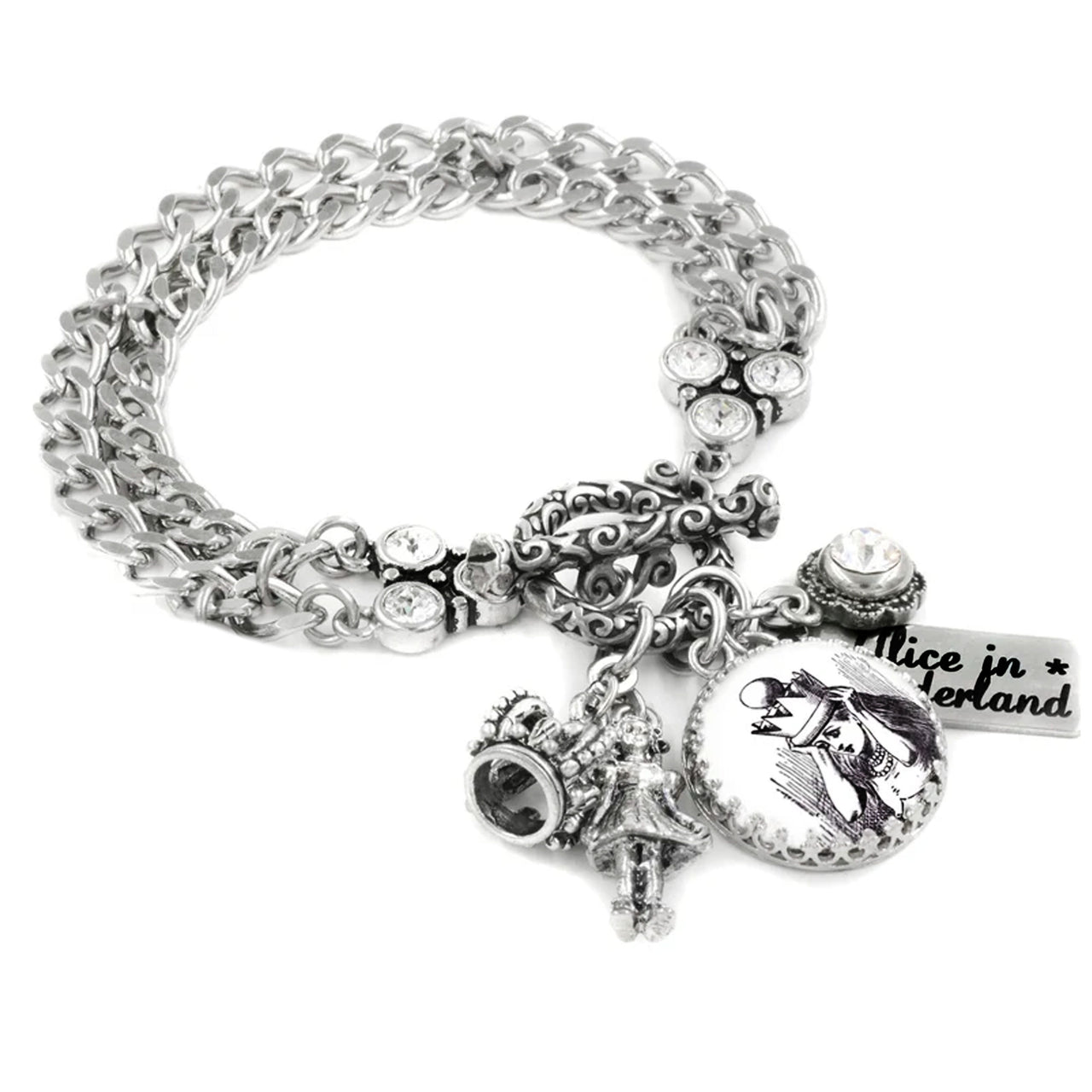 alice in wonderland chain bracelet