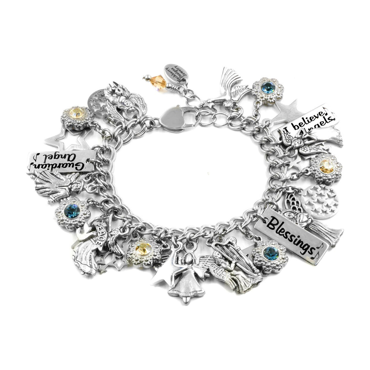 Silver Angel Charm Bracelet