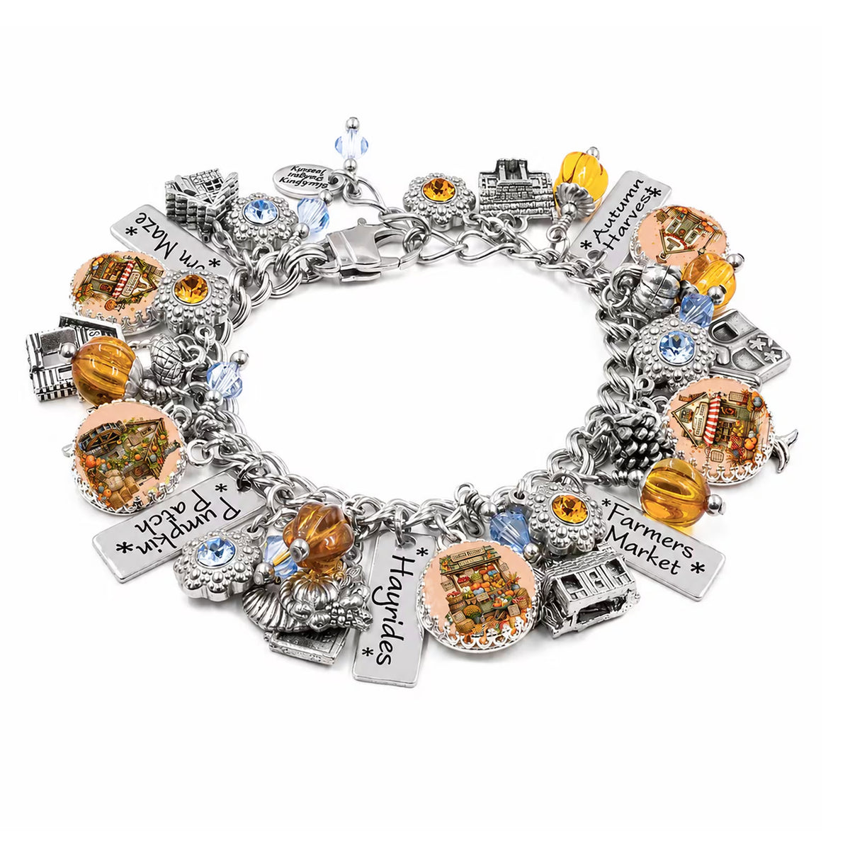Harvest Lane Autumn Village Bracelet – Cozy Fall Jewelry