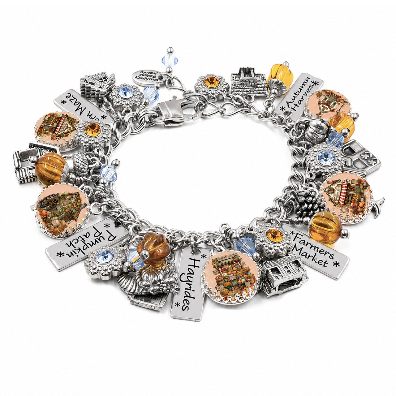 Harvest Lane Autumn Village Bracelet – Cozy Fall Jewelry