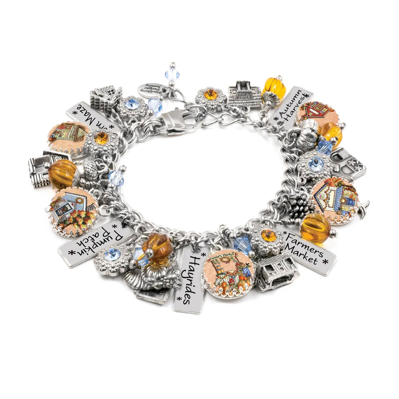 Harvest Lane Autumn Village Bracelet – Cozy Fall Jewelry