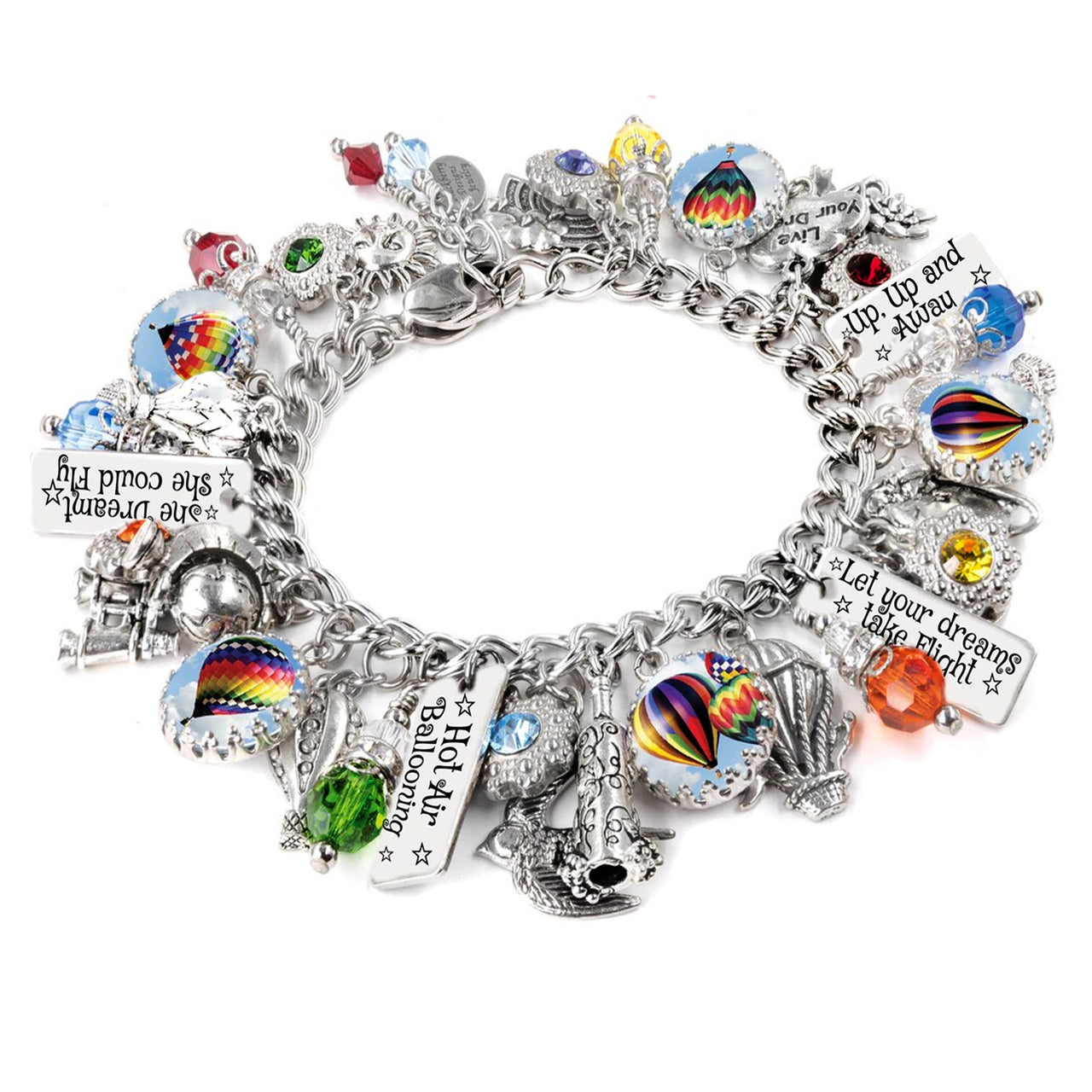 Hot Air Balloon Charm Bracelet