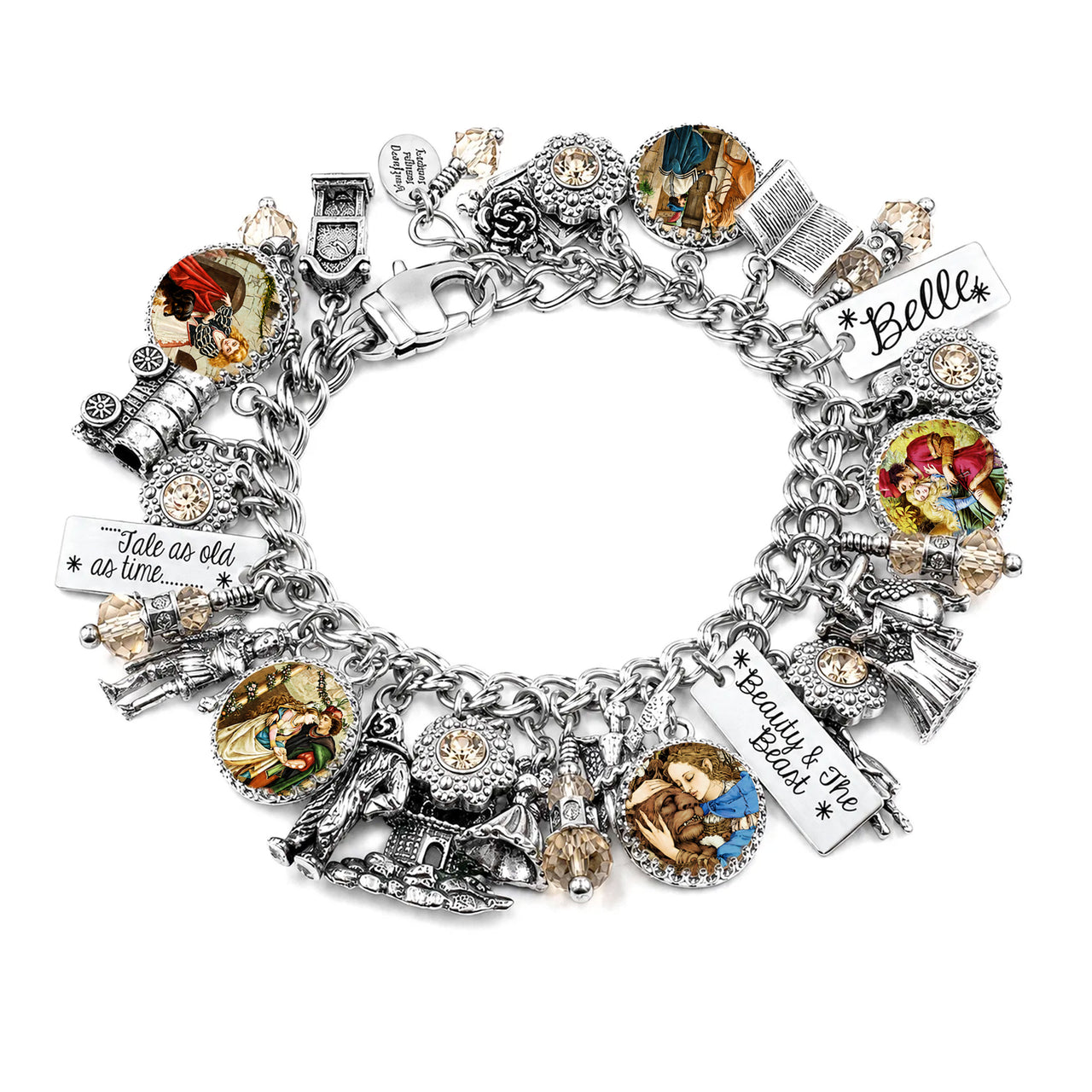 Beauty And The Beast Bracelet – Handmade Vintage Charm Bracelet