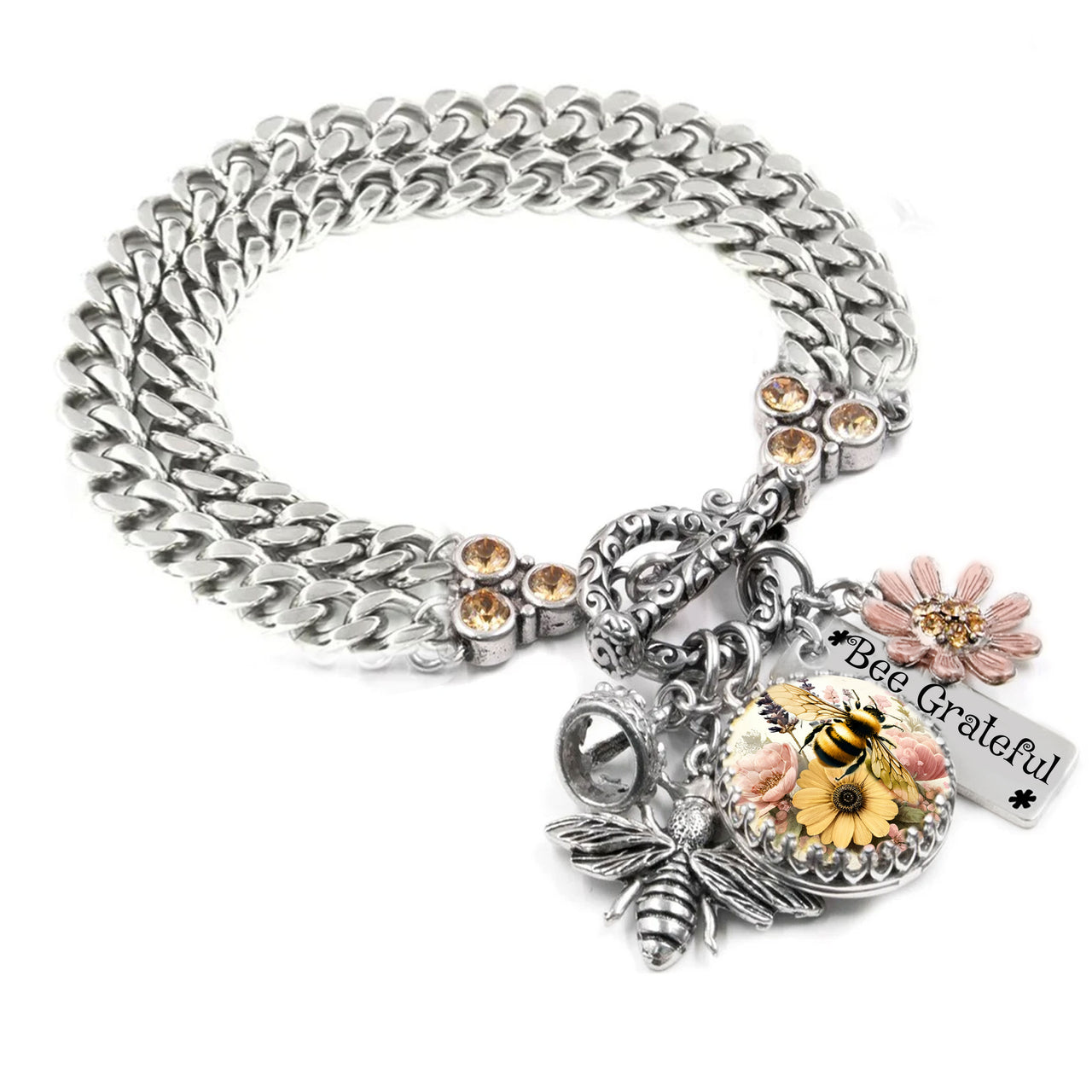 Queen Bee Bracelet in Non Tarnish Stainless