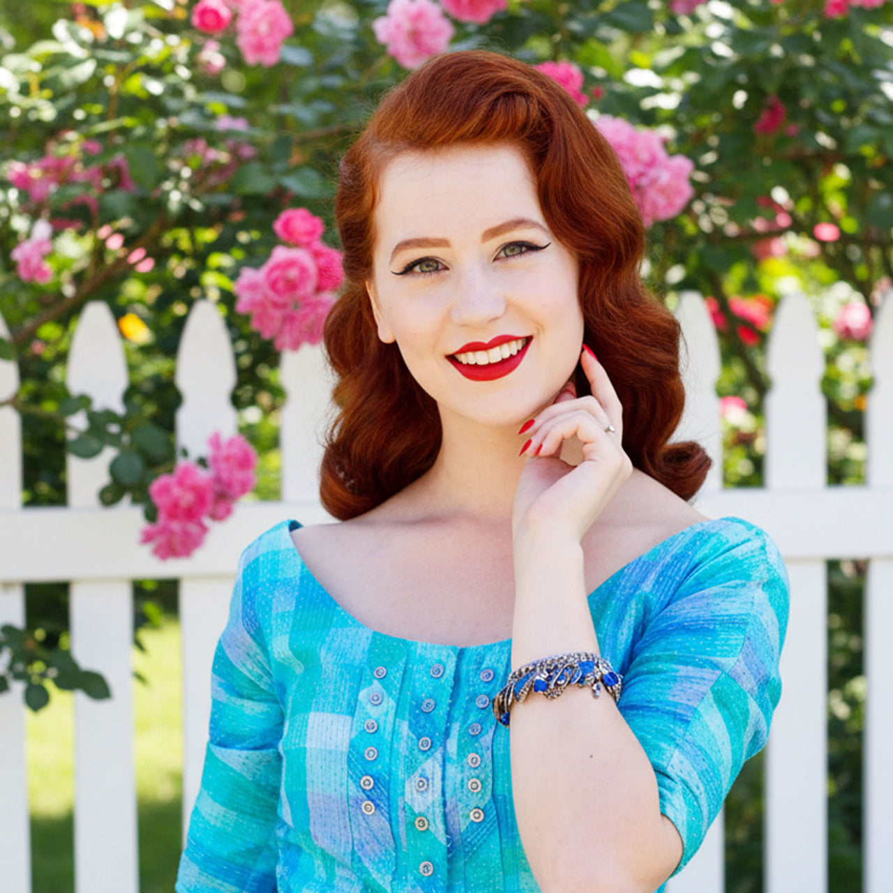 The Blue Velvet Heart, Charm Bracelet