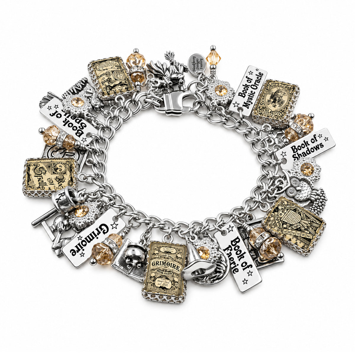 Book of Spells Charm Bracelet – Witch Jewelry