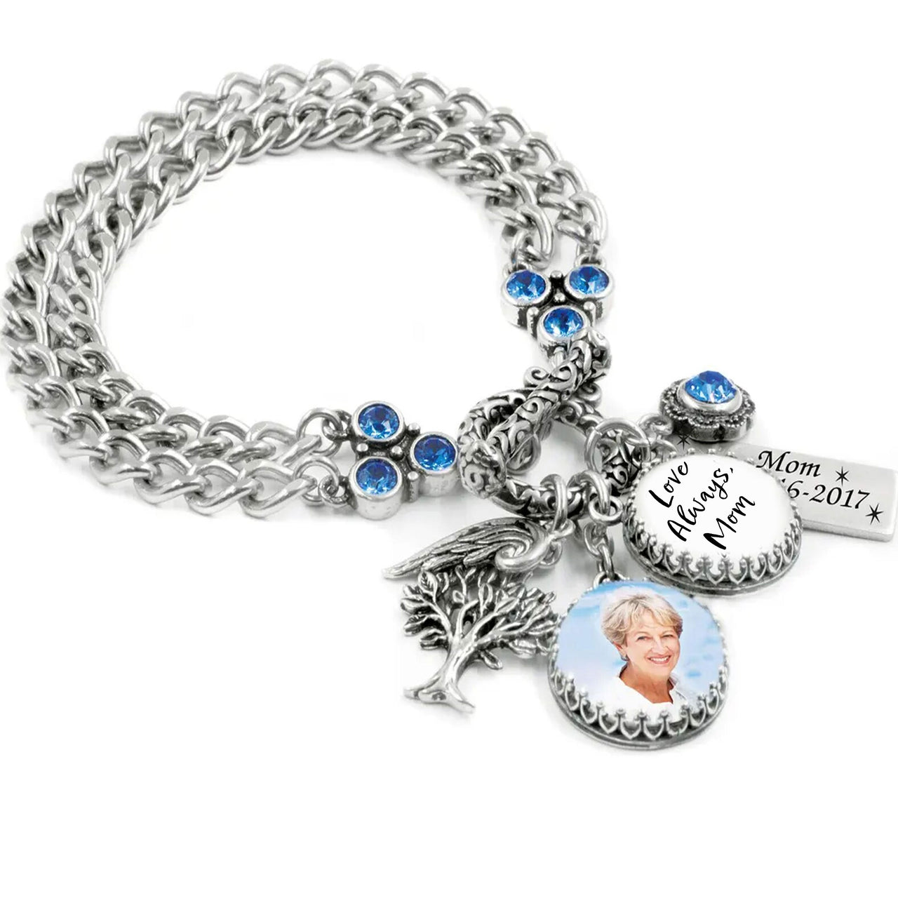 Memorial Bracelet with Photo and Handwriting