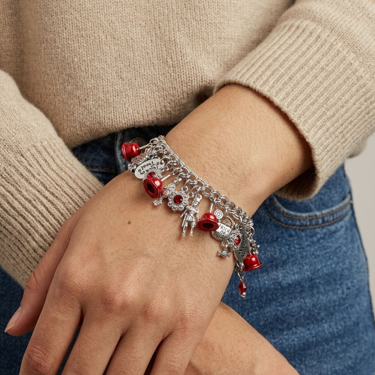 Candy Apple Charm Bracelet
