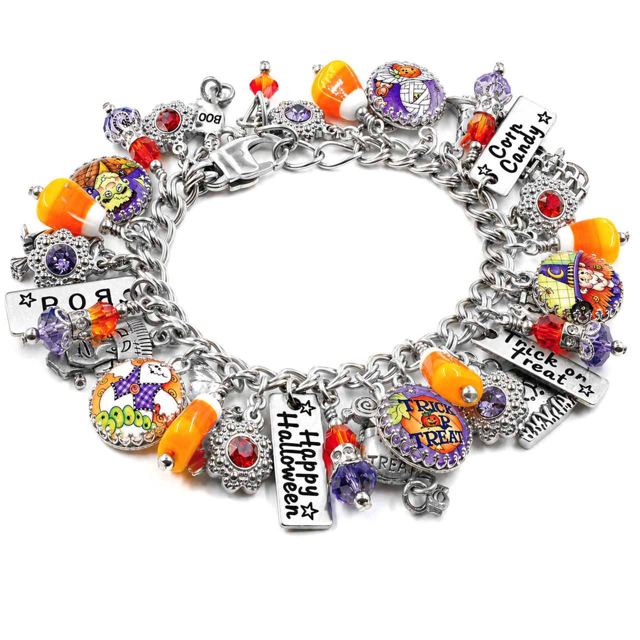 Trick or Treat Charm Bracelet – Halloween Candy & Whimsy