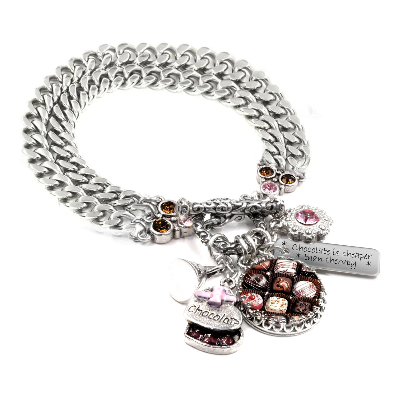 Chocolate Candy Charm Bracelet