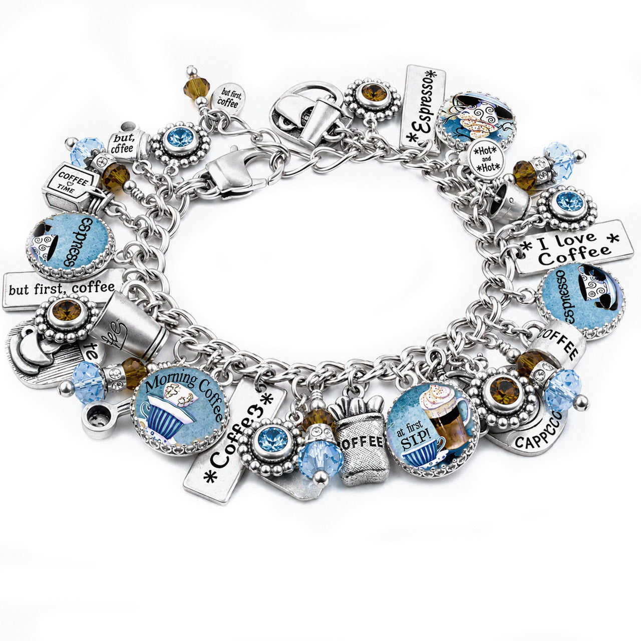 Coffee Lover's Charm Bracelet