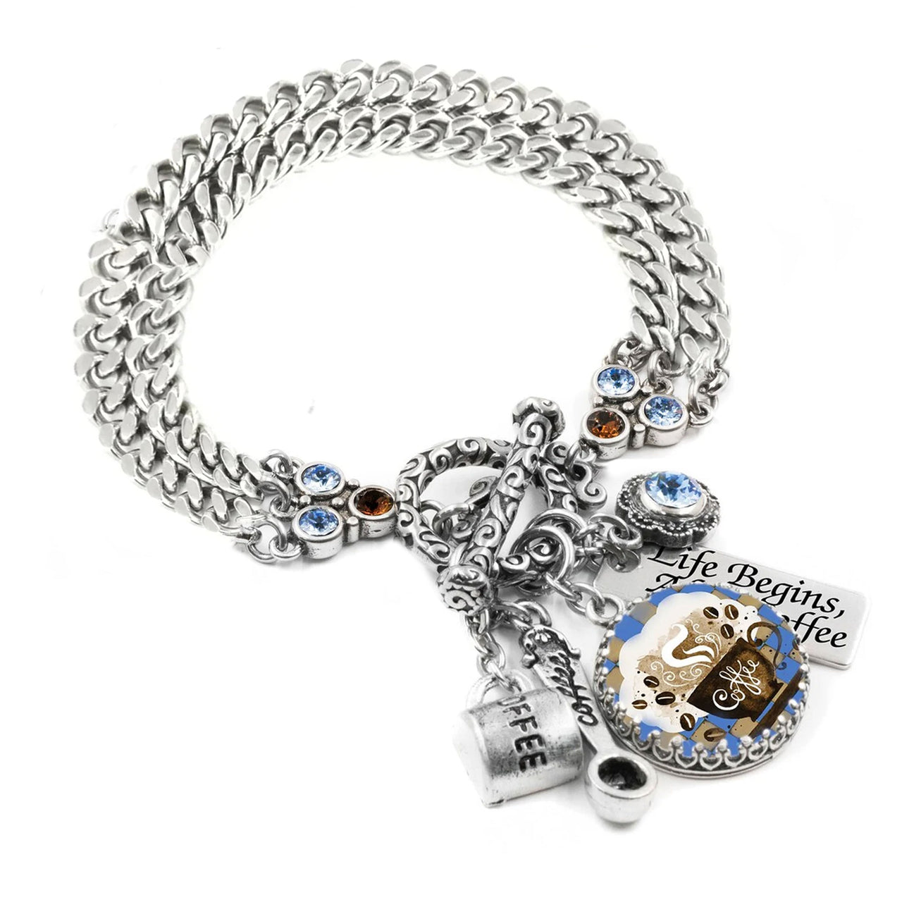 Coffee Crystal Bracelet