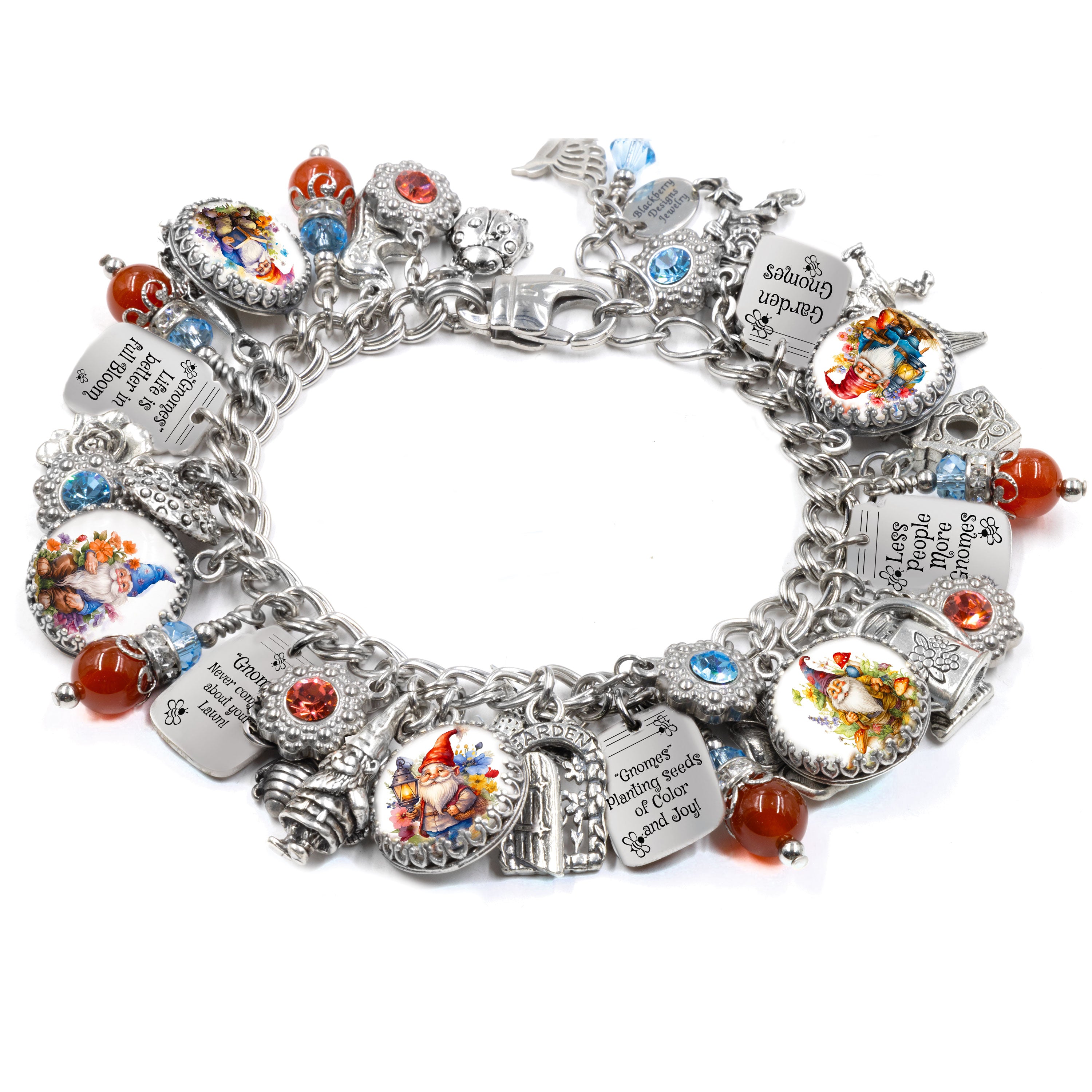 Gnome jewelry shop charm bracelet