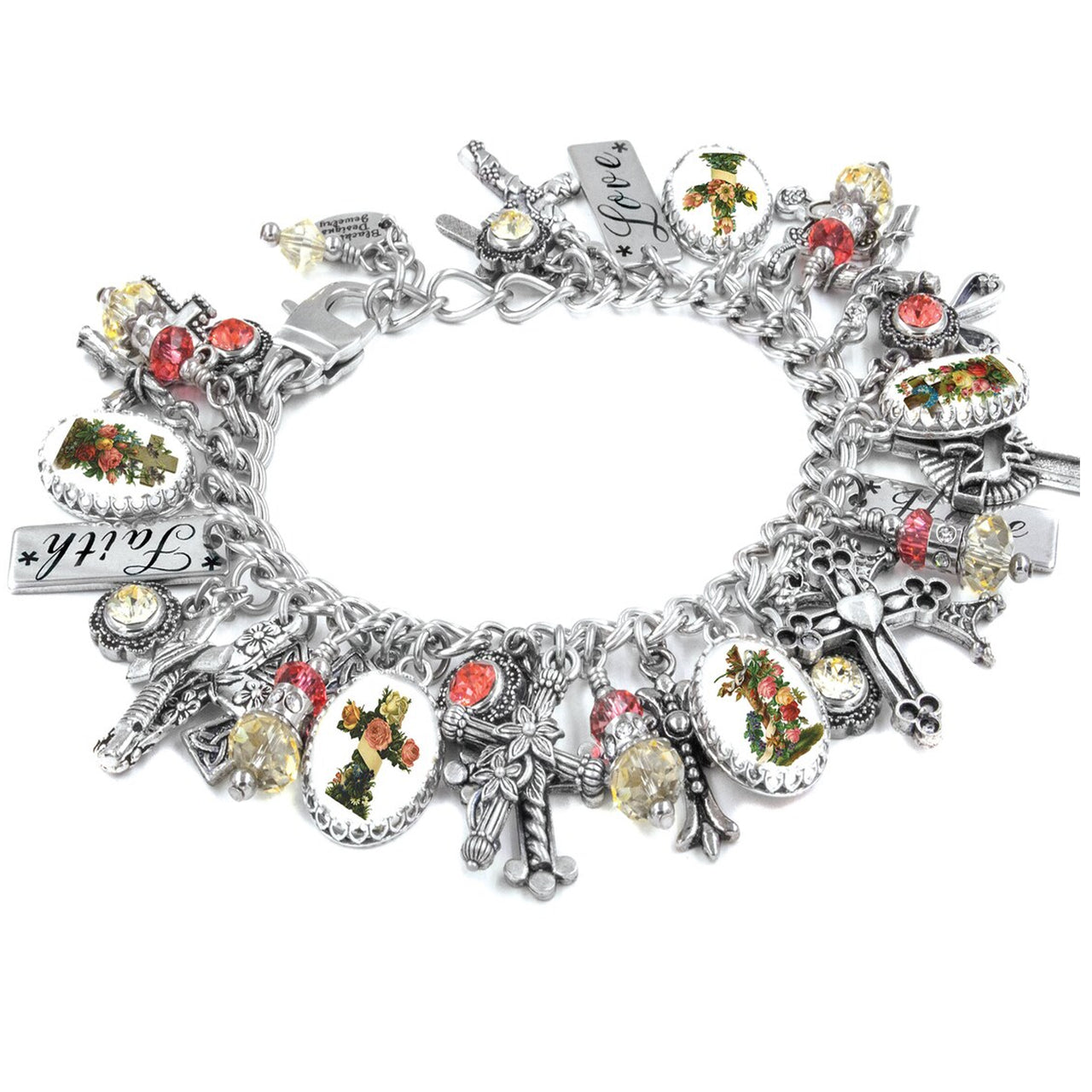 Old Rugged Cross Charm Bracelet – Christian Jewelry