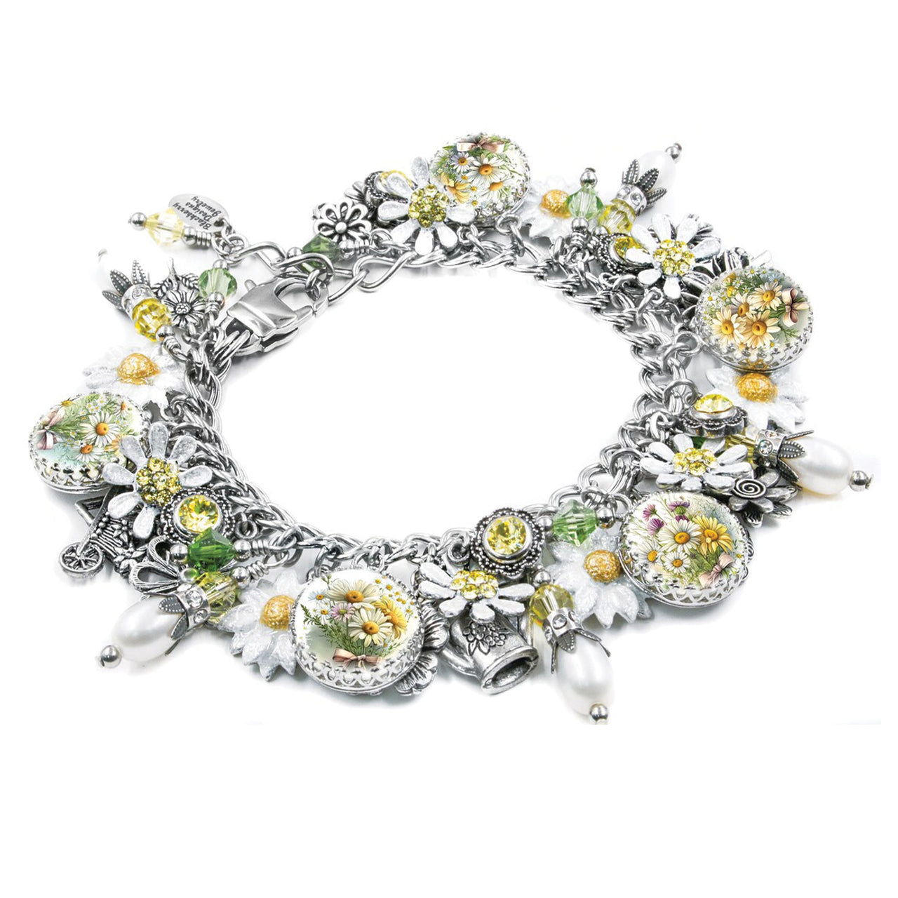 Daisy Charm Bracelet with Pearls – A Fresh Pick for Joyful Days