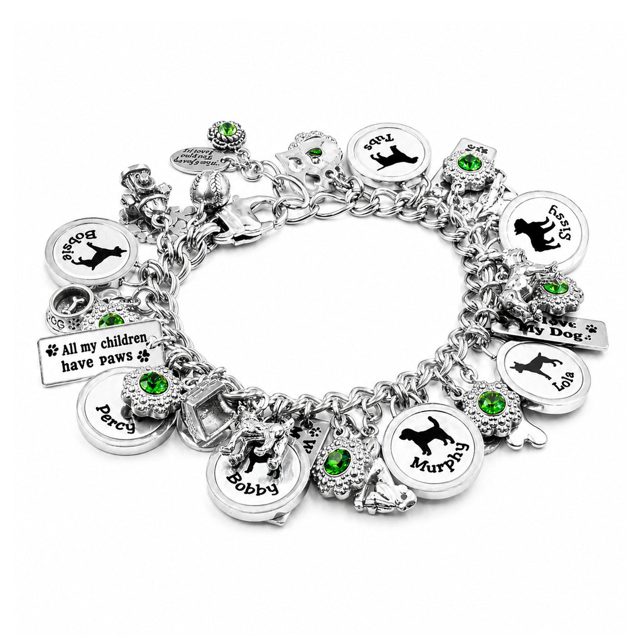 Dog Mom Charm Bracelet