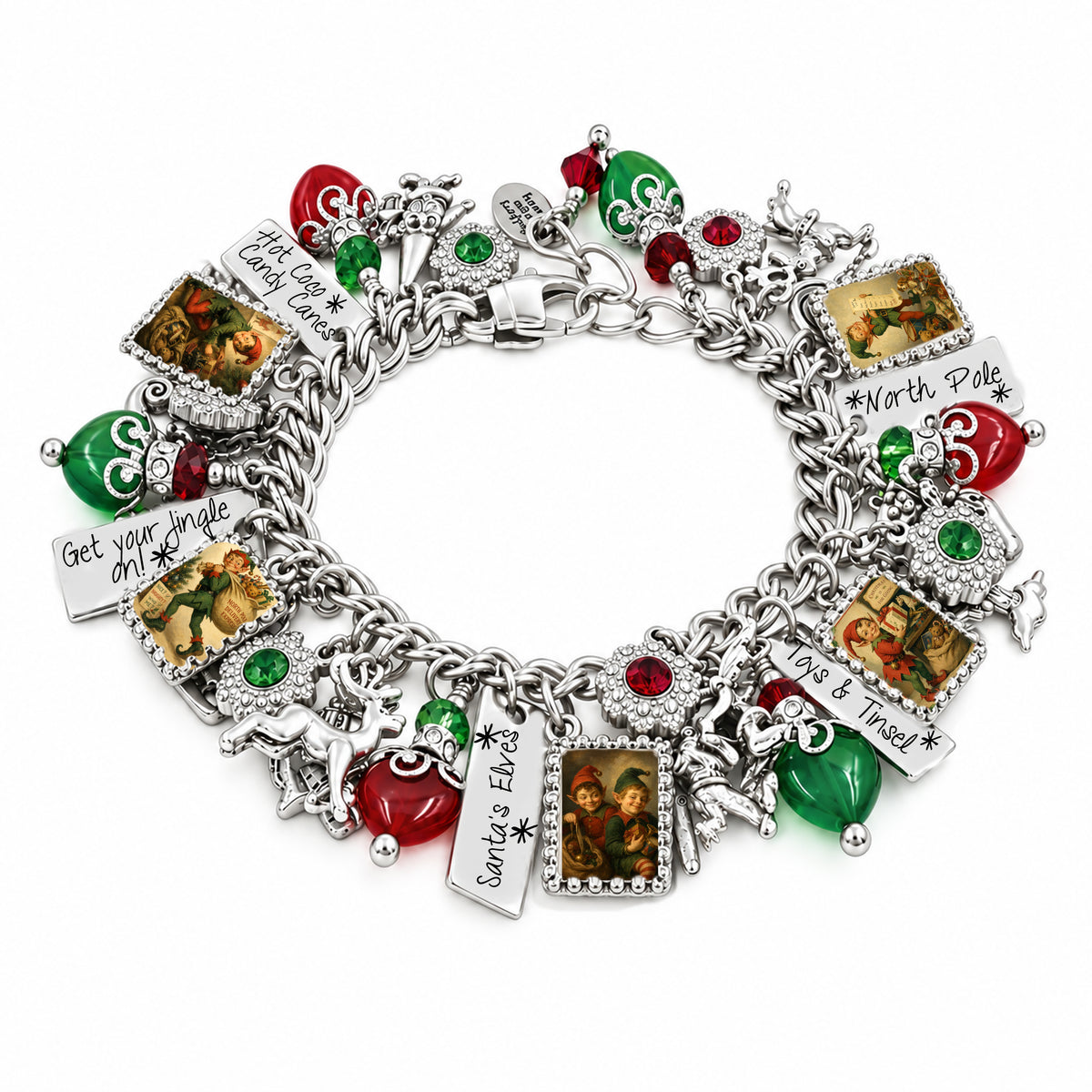 Christmas Elf Charm Bracelet