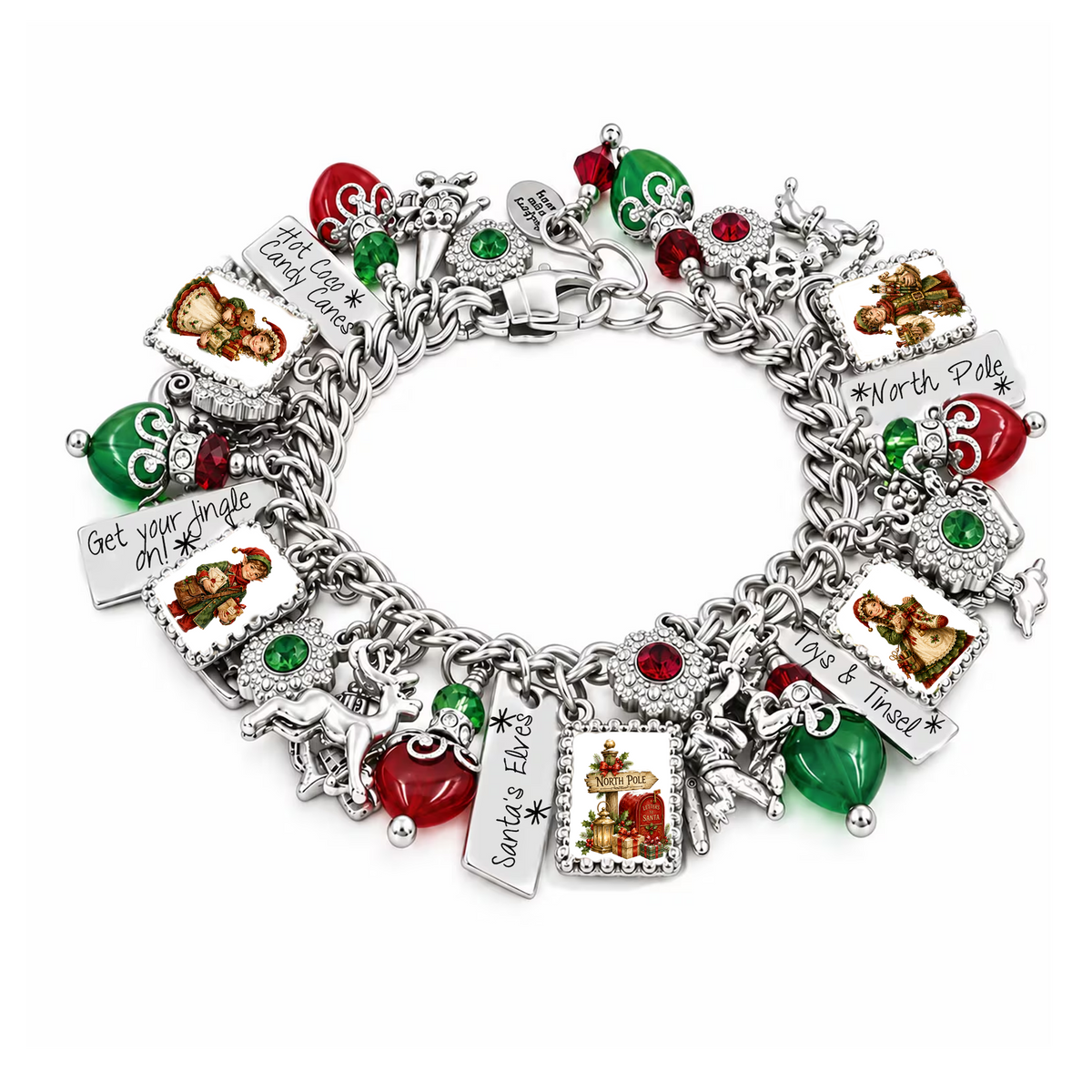 Christmas Elf Charm Bracelet