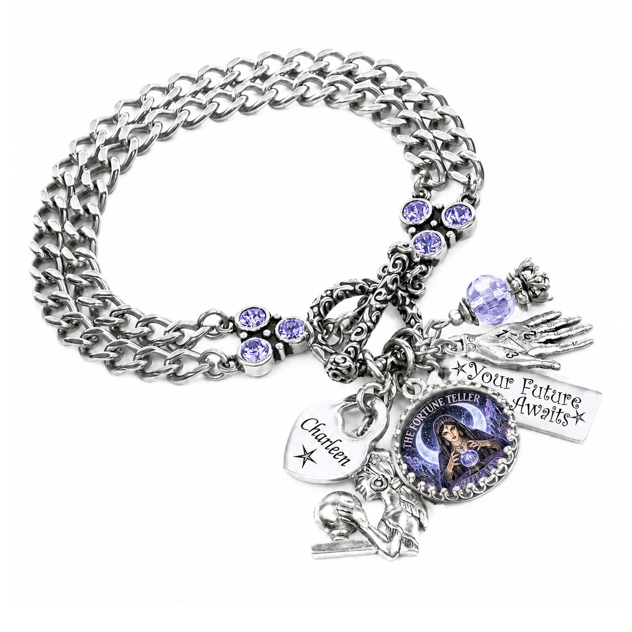 Gypsy Fortune Teller Charm Bracelet