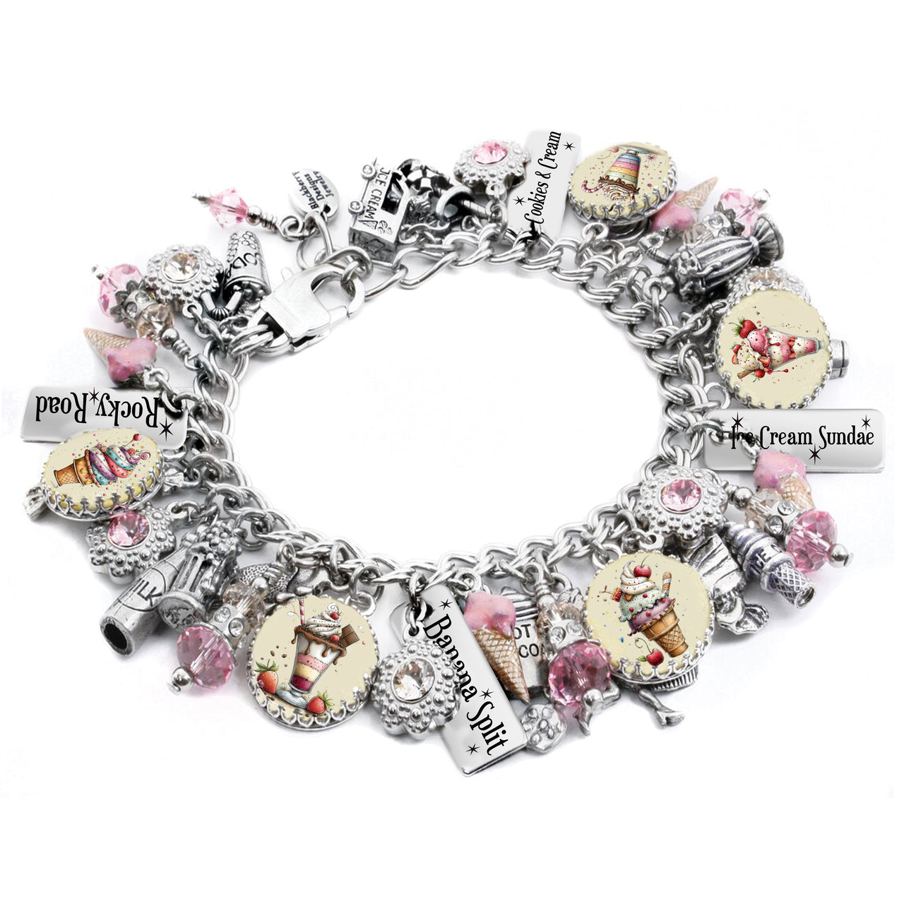 Ice Cream Bracelet – Handcrafted Vintage Dessert Jewelry