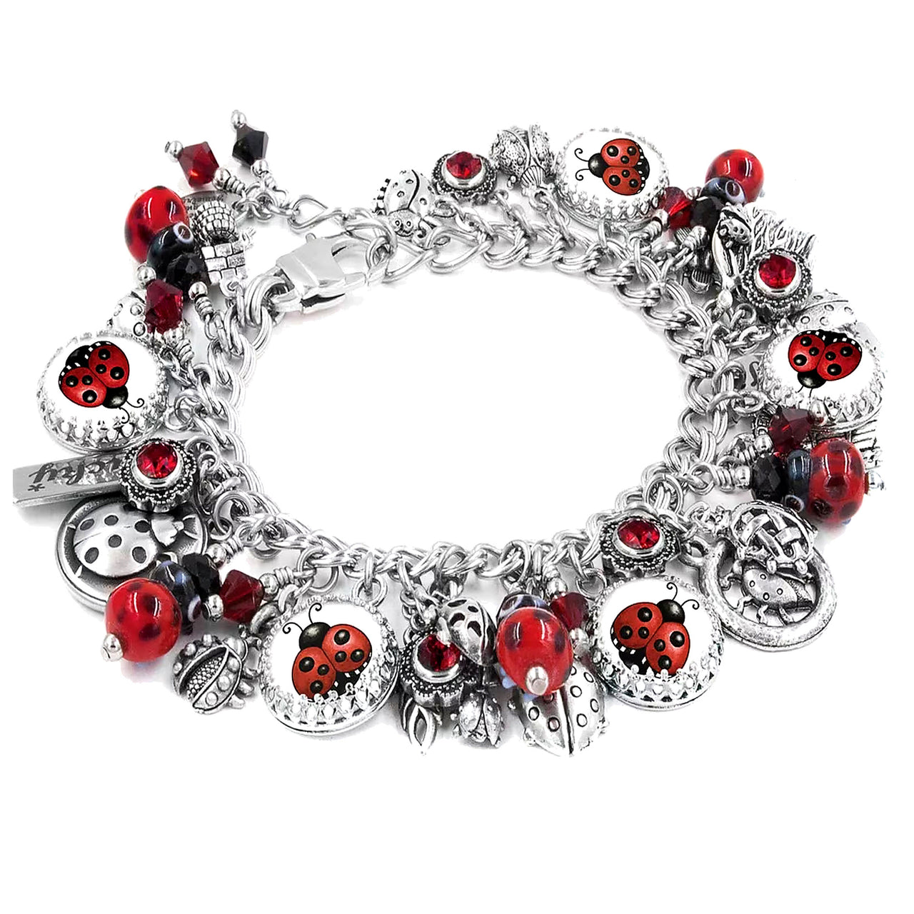 Lucky Ladybug Charm Bracelet