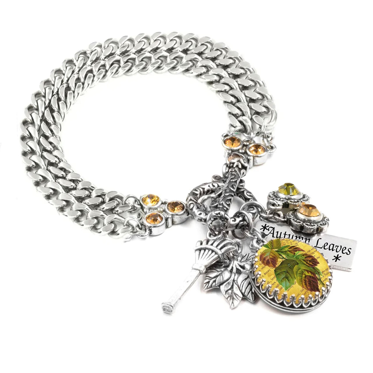 Autumn Leaves Charm Bracelet