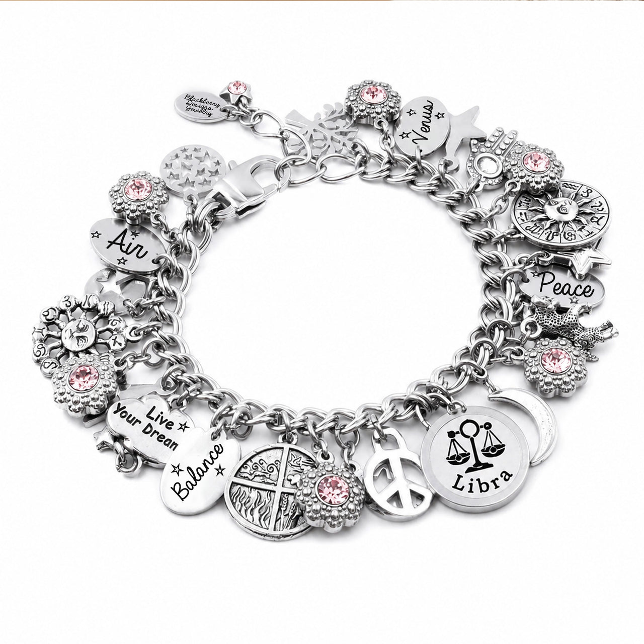 Libra Horoscope Zodiac Birthstone Bracelet