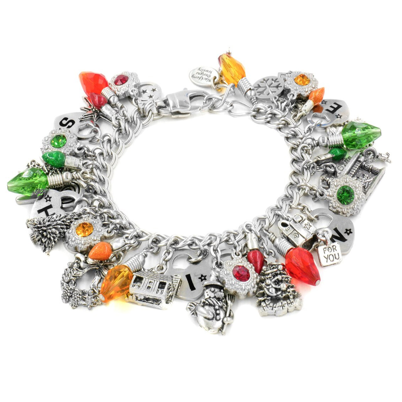 Christmas Lights Charm Bracelet