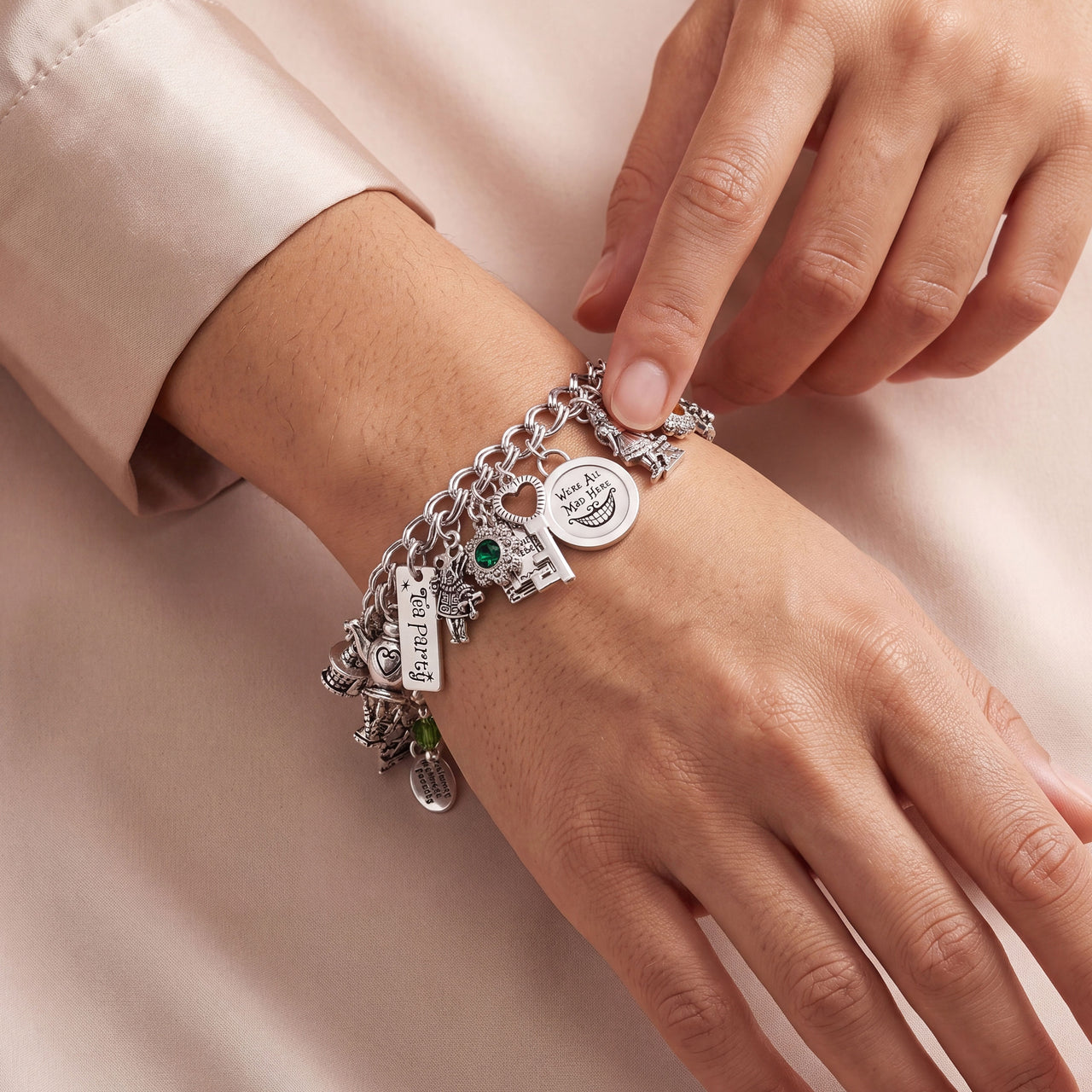 Mad Hatter Charm Bracelet