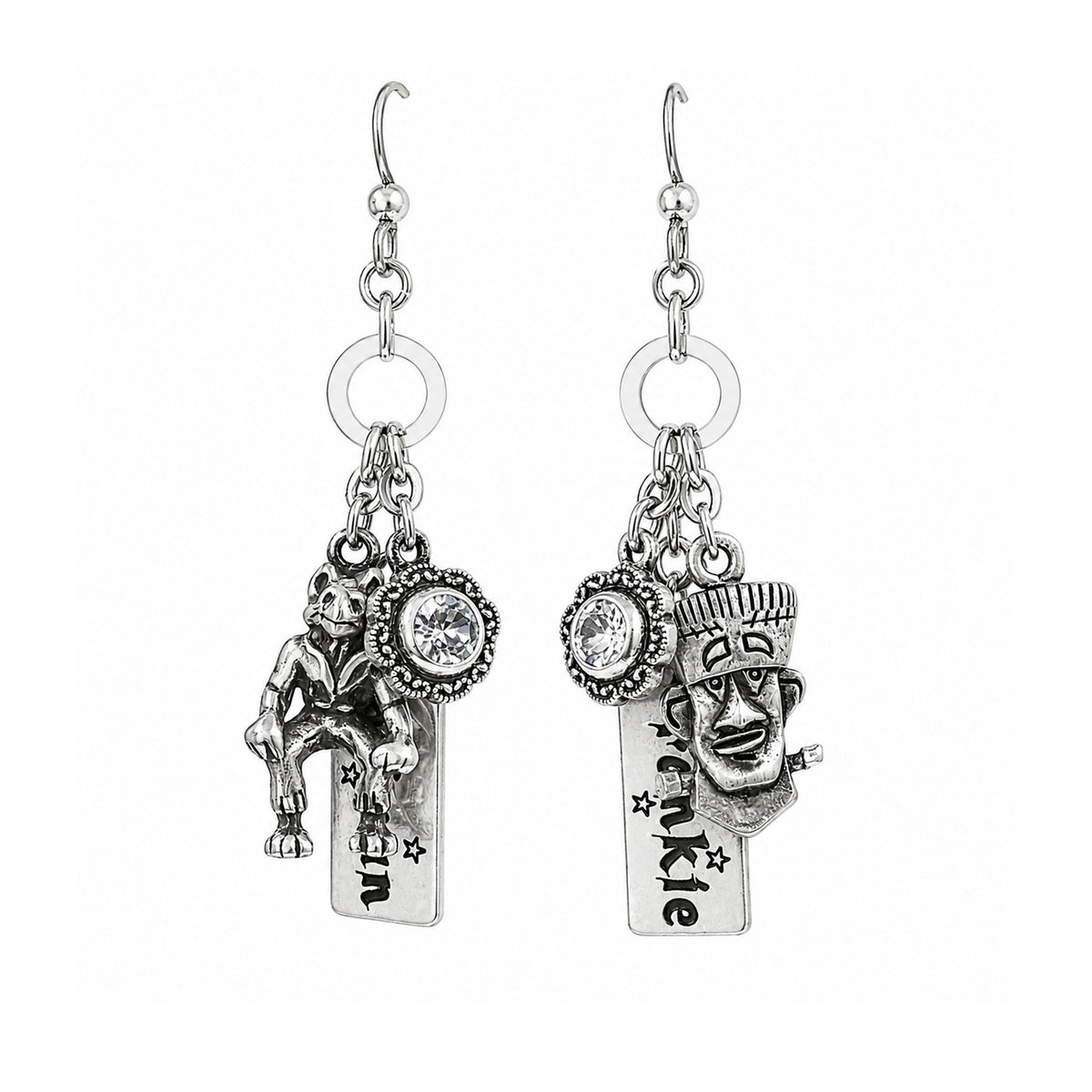 Frankenstein Wolfman Earrings – Vintage Monster Movie Jewelry